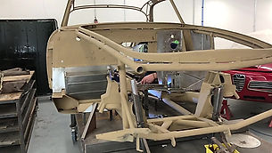 Welding a Maserati 3500 GT chassis